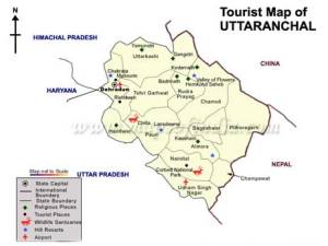 uttranchal-tourist-map